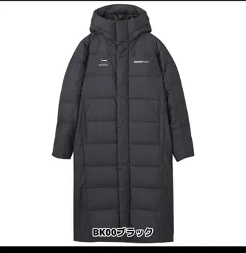 DESCENTE 슈퍼 롱 다운 코트 BK00 블랙 L