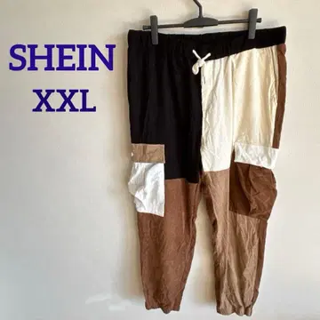 새상품급 SHEIN [XXL] 브라운 브라운 화이트 코듀로이
