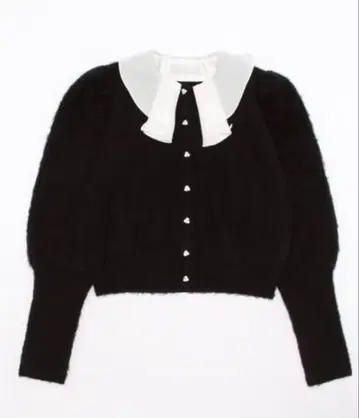 CELFORD 프릴 칼라 비쥬 가디건