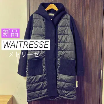 새상품 세금 포함 36000엔 WAITRESSE 메틀리제 다운풍 롱 코트