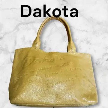 [ 새상품급 ] Dakota 겨자색 토트백 올 가죽 경량 숄더 OK