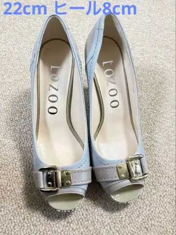 tozoo 스카이블루 오픈토 펌프스