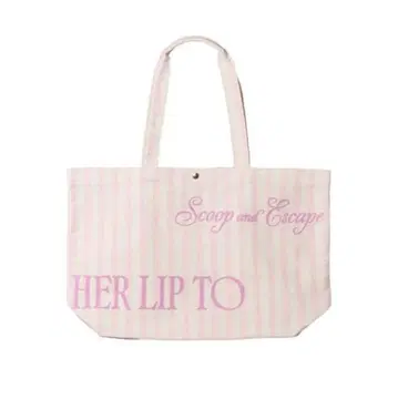 Herlipto Scoop and Escape 라지 토트 핑크