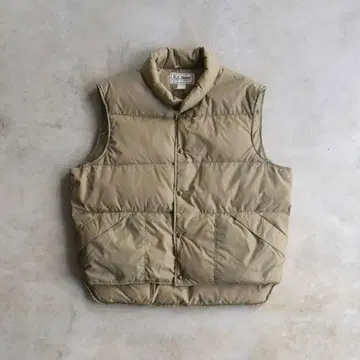 80s90s L.L.Bean 다운 베스트 USA 베이지 XL