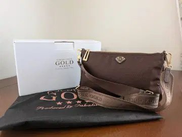 COCOCELUX GOLD POCONO 나일론 브라운 숄더백