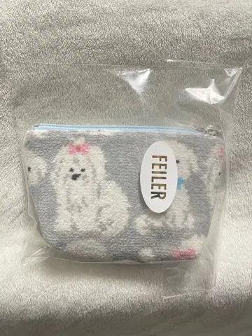 [ 미개봉 새상품 ] FEILER 모후모후 완찬 보트형 파우치 S 그레이