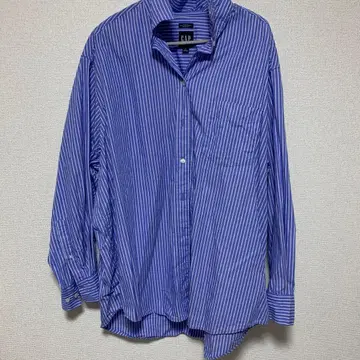 GAP 파랑 스트라이프 긴팔 셔츠 L