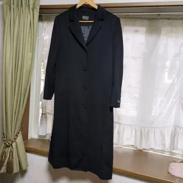 퓨어 캐시미어 블랙 롱 코트