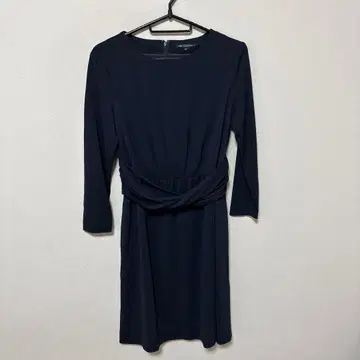 새상품급 23구 네이비 허리 비틀림 원피스 무릎 기장 38