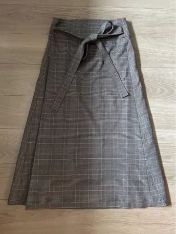 [ INED ] 랩스커트 체크 무늬 9호