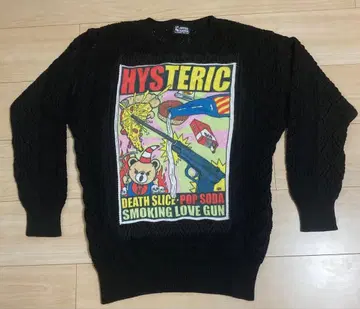 HYSTERIC GLAMOUR 히스그래 히스베어 니트 블랙