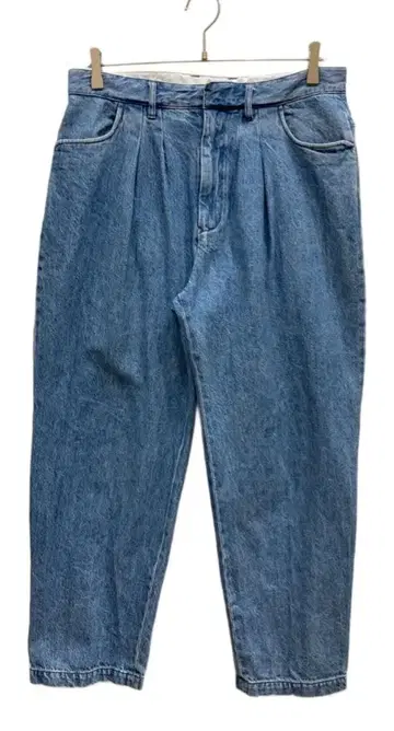 FARAH 투 턱 와이드 데님 팬츠