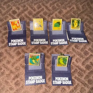 포켓몬 스탬프 배지 6개 세트