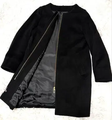 심플리시티에 2way 푸드코트 울 코트 블랙