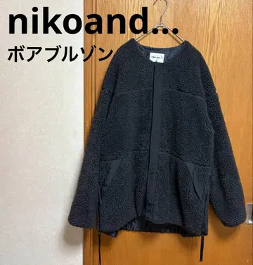 니코앤드 보아 플리스 자켓 블랙 L