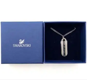 새상품급 SWAROVSKI 스와로브스키 목걸이 실버 크리스탈