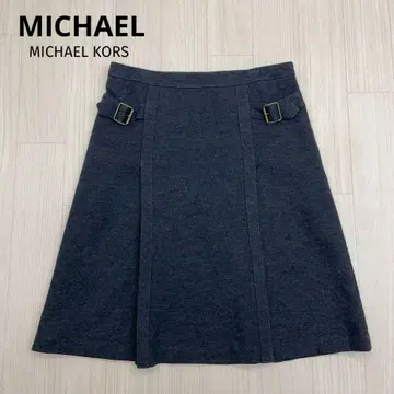 MICHAEL MICHAEL KORS 울 플레어 스커트 일본제
