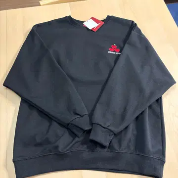 새상품 시마무라 헬로키티 사과 패턴 자수 상의 L 블랙