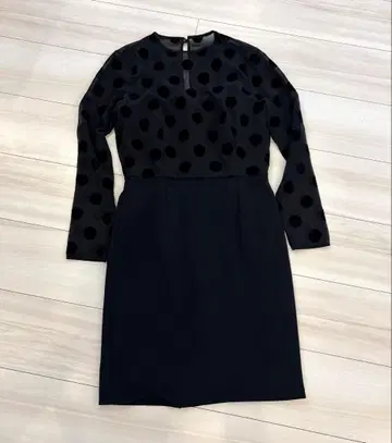 대특가 FRAYI.D 프레이 아이디 도트 시스루 원피스 블랙