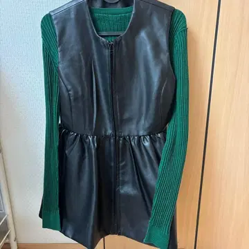 고베 레터스 인조 가죽 페플럼 베스트