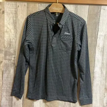 [ 새상품 ] 타이틀리스트 체크 스트레치 셔츠 골프웨어 M