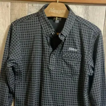 [ 새상품 ] 타이틀리스트 체크 스트레치 셔츠 골프웨어 M