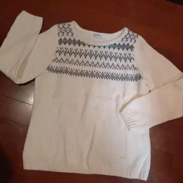 NEWYORKER 노르딕 무늬 니트 스웨터 M 사이즈