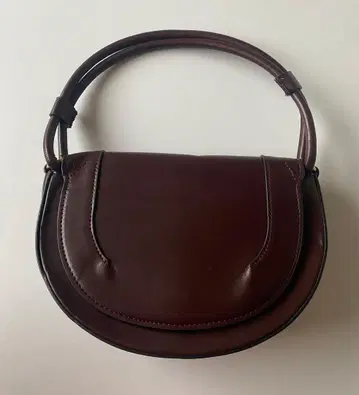 ZARA 캔버스 스티치 크로스백 버건디 자라 2way