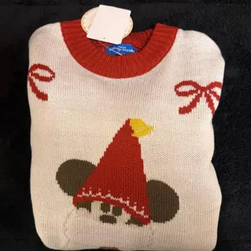 릴린린 스웨터 크리스마스 2025 디즈니 리본 빨간색