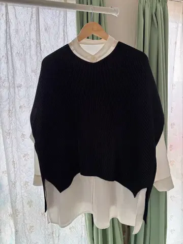 리브 레이어드 긴팔 상의