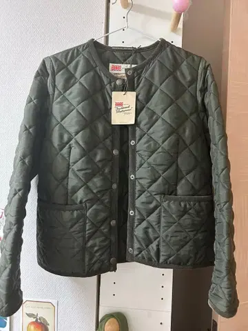 트래디셔널 웨더웨어 카키 36 퀼팅 자켓