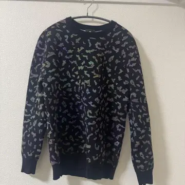 PS 폴 스미스 올 패턴 니트 스웨터 S 블랙 레오파드풍