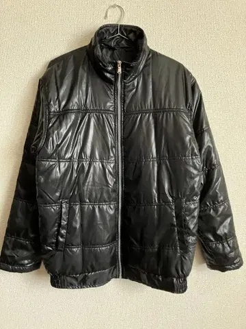 블랙 면 아우터 집업