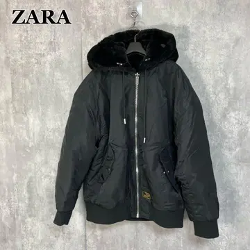 ZARA dnwr. 리버서블 MA-1 보아 플라이트 자켓 L