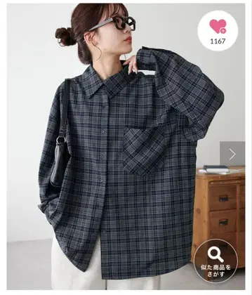 DISCOAT 체크 셔츠 F 사이즈