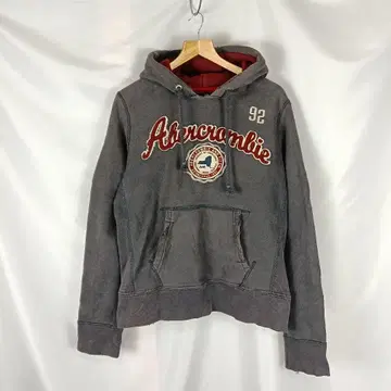 Abercrombie&Fitch 데미지 후드티 그레이 M B3907