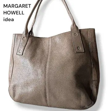 MHi 마가렛호웰 아이디어 토트백 브라운 그레이지 계열