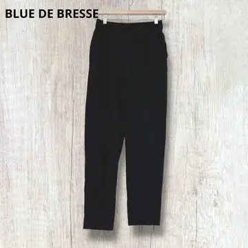 [블루 블레스] 테이퍼드 팬츠 릴랙스 깔끔한 일본제 블랙 38