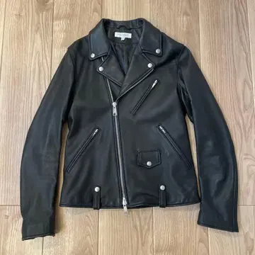 BEAUTY&YOUTH 블랙 더블 라이더 자켓 M