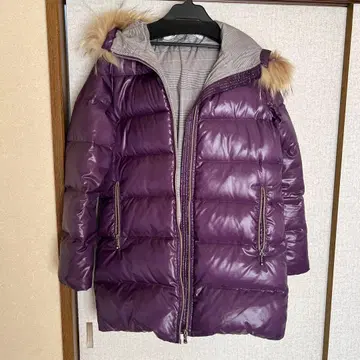 something EDWIN 퍼플 다운 자켓 L 사이즈 퍼 포함