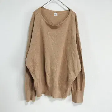 캐시미어 블렌드 grin 돌먼 슬리브 니트 M 베이지