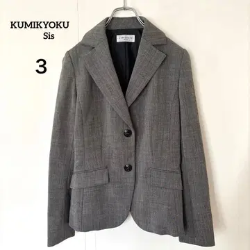새상품급 쿠미교쿠 스이시 [3] 테일러드 자켓 회사 모 52% 포멀