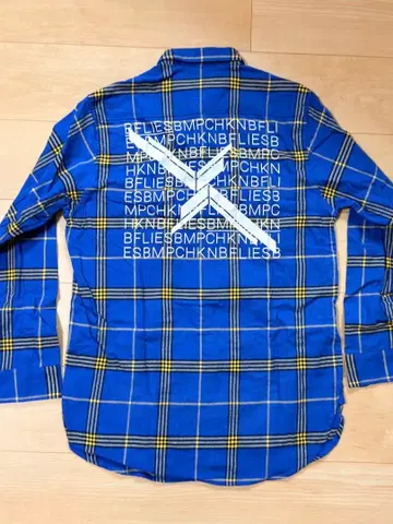 BUMP OF CHICKEN 플란넬 셔츠 파랑 M 사이즈