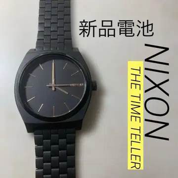 NIXON 새상품 배터리 THE TIME TELLER 손목시계 블랙