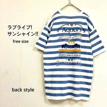 [러브 라이브!] 선샤인!! T셔츠 F Aqours 4th 새상품급