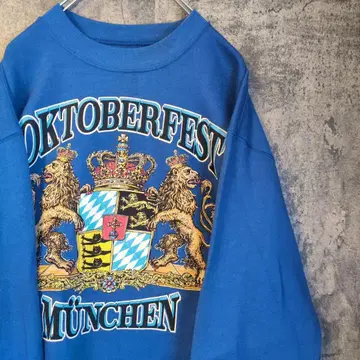 옥토버페스트 뮌헨 트레이닝복 빅 프린트 빈티지 구제 의류