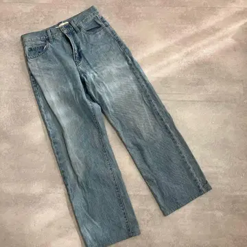 UNIQLO 유니클로 jwa 데님 스트레이트 스카이블루 s 작은 사이즈