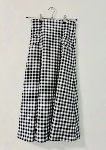 [ PROPORTION BODYDRESSING ] 깅엄 체크 롱 스커트