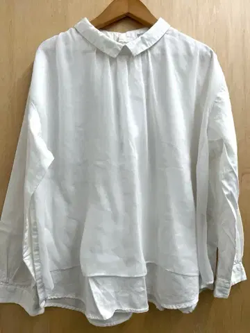 tumugu 코튼 새틴 블라우스