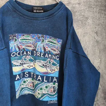 애버리지널 아트 맨투맨 호주 구제 의류 빈티지 90s